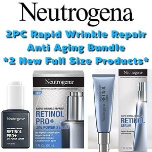 ✨Neutrogena - 2pc Retinol Pro+ Anti-Aging Wrinkle Repair Skincare Bundle✨NEW✨